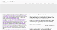 Desktop Screenshot of emilydoolittle.com